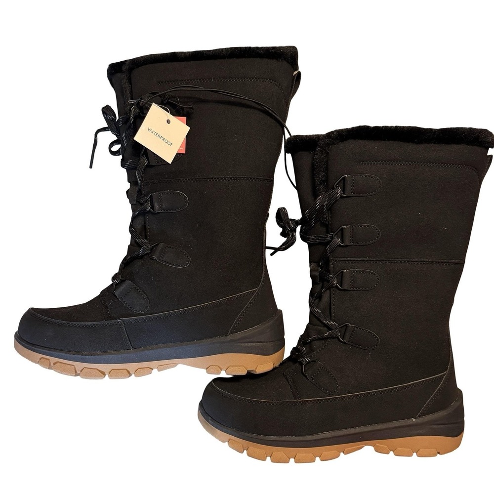 Universal Thread Black Winter & Rain Boots